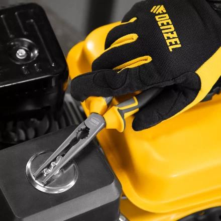 Длинногубцы прямые 205 мм Denzel 17302, трехкомпонентные рукоятки купить в Нижневартовске