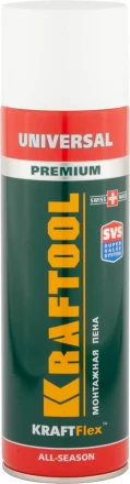 Пена "PREMIUM" монтажная, адаптерная, всесезонная, 500мл, KRAFTOOL 41170_z01 купить в Нижневартовске