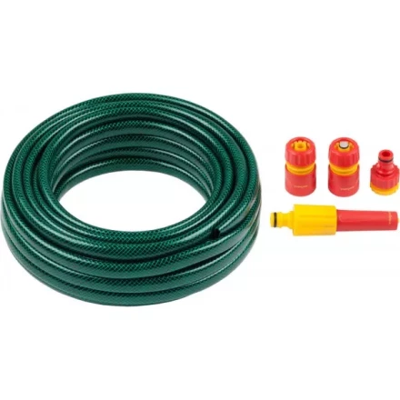 Набор поливочный GRINDA: Шланг 1/2"x15 м, наконечник-распылитель, поливочная арматура 428497-1/2-15 купить в Нижневартовске