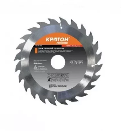 Диск пильный по дереву Кратон PROFESSIONAL 250 х 32 х 2,9 мм 40Т 1 06 03 036 купить в Нижневартовске