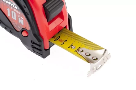 Рулетка Status magnet 3 fixations 10 м х 32 мм обрезиненный корпус зацеп с магнитом  MATRIX 31000 купить в Нижневартовске