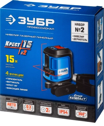 Нивелиры лазерные Крест-15 двухлучевой с держателем серия ПРОФЕССИОНАЛ купить в Нижневартовске
