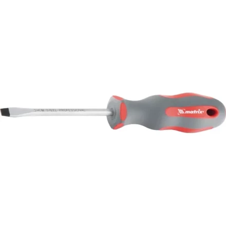 Отвертка Profi SL8 х 200 мм SVСM двухкомпонентная рукоятка Matrix 11982 купить в Нижневартовске
