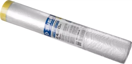 Пленка ЗУБР "ПРОФЕССИОНАЛ" защитная с клейкой лентой, HDPE, 10мкм, 2,4х20м 12250-240-20 купить в Нижневартовске