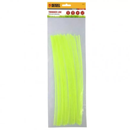 Леска для триммера квадратная нарезанная 2,4мм х 30 см 50 шт Flex cord Denzel 96103 купить в Нижневартовске