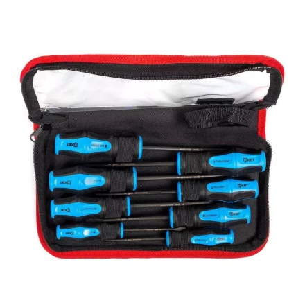 Набор слесарных отверток из стали S2 КВТ НО-08-S, 8 шт. (87106) купить в Нижневартовске