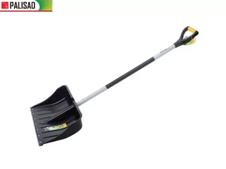 Лопата снеговая 540 х 375 мм длина 1520 мм металл. эргон.черенок стальн. окант  PALISAD 61568 купить в Нижневартовске