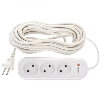 Удлинитель бытовой серия EU, без заземления, 7м, 3 роз., 6А Stern 95728 купить в Нижневартовске