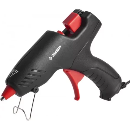 Пистолет ЗУБР "МАСТЕР" клеевой (термоклеящий), электрический, эргономичная рукоятка, рабочая температура 193град, d=12мм, 40Вт 06850-55-12_z02 купить в Нижневартовске