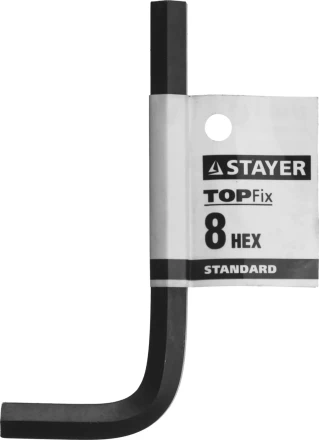 Ключ имбусовый STAYER "STANDARD", сталь, черный, 8мм 27405-8 купить в Нижневартовске