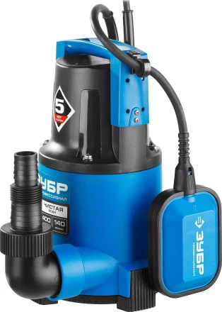Насос ЗУБР "ПРОФЕССИОНАЛ" Т3 погружной дренажный для чистой воды (d пропускаемых частиц до 5мм), 400Вт, пропускная способность 140л/мин, напор 8,0м НПЧ-Т3-400 купить в Нижневартовске