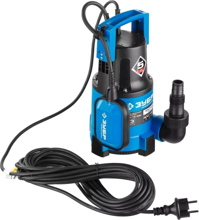 Насос ЗУБР "ПРОФЕССИОНАЛ" Т3 погружной дренажный для чистой воды (d пропускаемых частиц до 5мм), 400Вт, пропускная способность 140л/мин, напор 8,0м НПЧ-Т3-400 купить в Нижневартовске