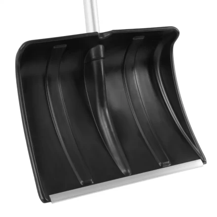 Лопата для уборки снега пластиковая, 470х350х1340 мм, алюминиевый черенок, Россия, Сибртех 61662 купить в Нижневартовске