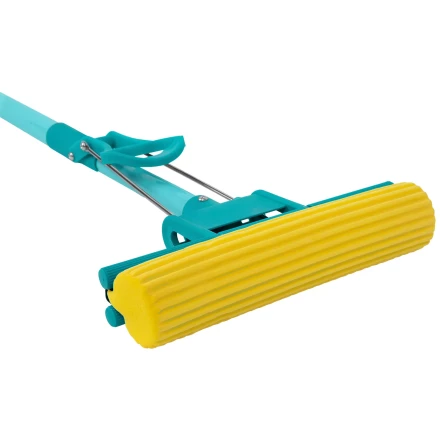 Швабра отжимная Palisad, 110 см, губка PVA 26х5,5х6 см, телескопическая рукоятка, бирюзовая, Home 935165 купить в Нижневартовске