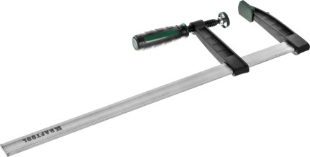 Струбцина, KRAFTOOL 32011-120-500, тип &quot;F&quot;, DIN 5117, двухкомпонентная ручка, 120х500мм 32011-120-500 купить в Нижневартовске
