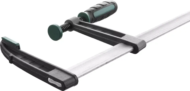 Струбцина, KRAFTOOL 32011-120-500, тип "F", DIN 5117, двухкомпонентная ручка, 120х500мм 32011-120-500 купить в Нижневартовске