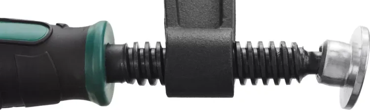 Струбцина, KRAFTOOL 32011-120-500, тип "F", DIN 5117, двухкомпонентная ручка, 120х500мм 32011-120-500 купить в Нижневартовске