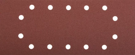 Лист шлифовальный ЗУБР "МАСТЕР", 14 отверстий, для ПШМ на зажимах, Р100, 115х280мм, 5шт 35594-100 купить в Нижневартовске