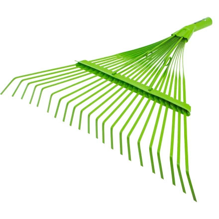 Грабли веерные стальные Palisad, 565 мм, 22 плоских зуба, эмалированные, усиленные, без черенка, 617015 купить в Нижневартовске