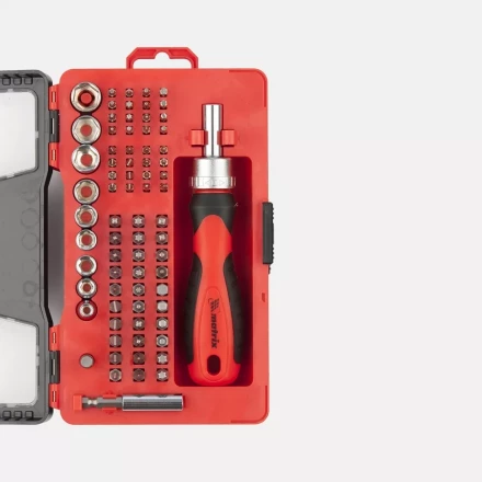 Набор универсальный с битами и торцевыми головками, 78 шт., CrV Matrix 11785 купить в Нижневартовске