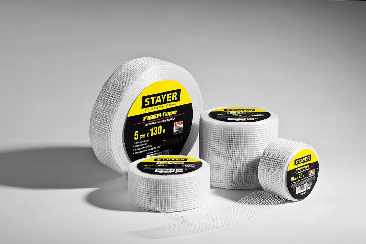 Серпянка самоклеящаяся FIBER-Tape, 5 см х 20м, STAYER Professional 1246-05-20 1246-05-20_z01 купить в Нижневартовске