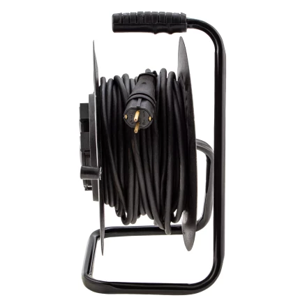 Удлинитель силовой 20 м Сибртех 95875, 16А, тип УХз16, КГ 3 x 1.5 мм, на стальной катушке, 4 розетки купить в Нижневартовске