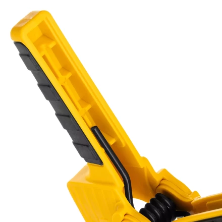 Струбцина клещеобразная Denzel, усиленная 100 х 80 мм, двухкомпонентные рукоятки, 20798 купить в Нижневартовске