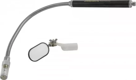 Телескопическое зеркало 25х50мм гибкое  прямоугольное с магнитом  подсветка  AG010035 Jonnesway 47021 купить в Нижневартовске