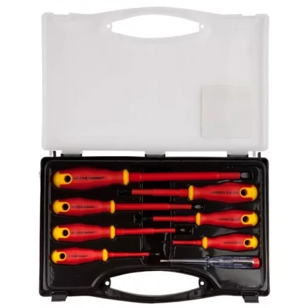 Набор STAYER "PROFI" "ELECTRO": Отвертки диэлектрические, тестер, 100-250В, Cr-V, 8шт 25145-H8_z01 купить в Нижневартовске