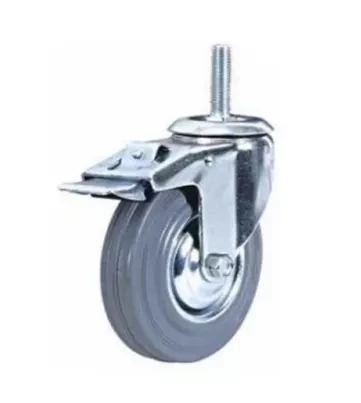 Колесо поворотное резина SCtb 63 160 мм с болтом и тормозом 1024433 купить в Нижневартовске