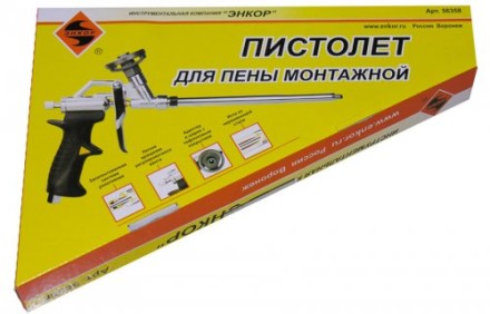 Пистолет для пены монтажной Энкор 56358 56358 купить в Нижневартовске