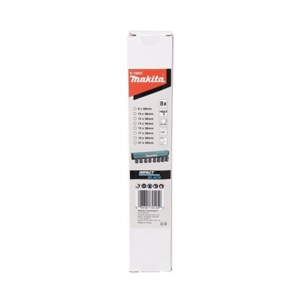 Набор ударных торцевых головок Makita 1/2, 8 шт Makita E-16601 купить в Нижневартовске