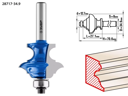 Фрезы кромочные фигурные №6(многопрофильные) серия ПРОФЕССИОНАЛ купить в Нижневартовске