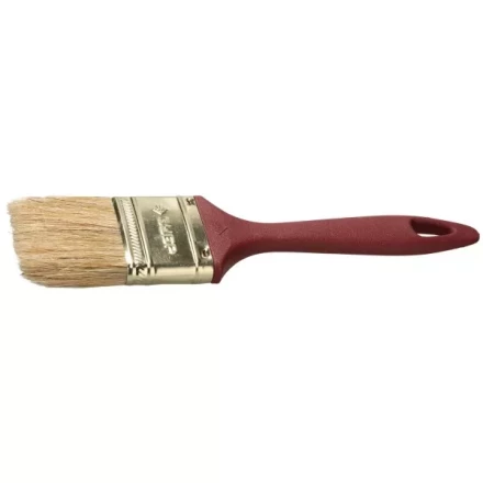 Кисть плоская ЗУБР "УНИВЕРСАЛ-МАСТЕР" "КП-11", натуральная щетина, пластмассовая ручка, 75мм 4-01011-075 купить в Нижневартовске