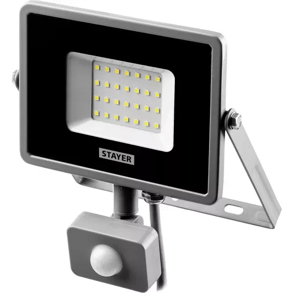 Прожектор LEDPro светодиодный, STAYER Profi 57133-30, датчик движения, 30Вт 57133-30 купить в Нижневартовске