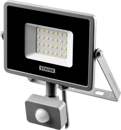 Прожектор LEDPro светодиодный, STAYER Profi 57133-30, датчик движения, 30Вт 57133-30 купить в Нижневартовске