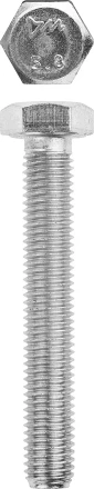 Болт ЗУБР "МАСТЕР" с шестигранной головкой, ГОСТ 7798-70, класс прочности 5.8, оцинкованный, M10x100мм, 5кг 303080-10-100 купить в Нижневартовске