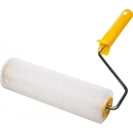 Валик игольчатый STAYER для наливных полов в сборе, пластмассовые иглы, бюгель 8мм, 75х250мм 03951-25 купить в Нижневартовске