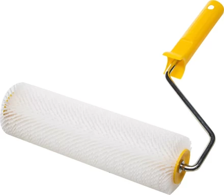 Валик игольчатый STAYER для наливных полов в сборе, пластмассовые иглы, бюгель 8мм, 75х250мм 03951-25 купить в Нижневартовске