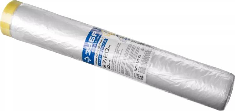 Пленка ЗУБР "ПРОФЕССИОНАЛ" защитная с клейкой лентой, HDPE, 10мкм, 2,7х20м 12250-270-20 купить в Нижневартовске