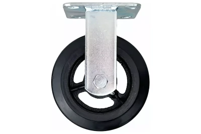 Аппаратное неповоротное колесо большегрузное HITCH 200*50 резина черная FCd80 (SZ085002)