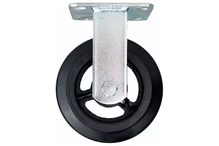 Аппаратное неповоротное колесо большегрузное HITCH 200*50 резина черная FCd80 (SZ085002) купить в Нижневартовске