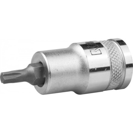 Торцовая бита-головка KRAFTOOL &quot;INDUSTRIE QUALITAT&quot;, материал S2, TORX, сатинированная, 1/2&quot;, Т27 27905-27_z01 купить в Нижневартовске