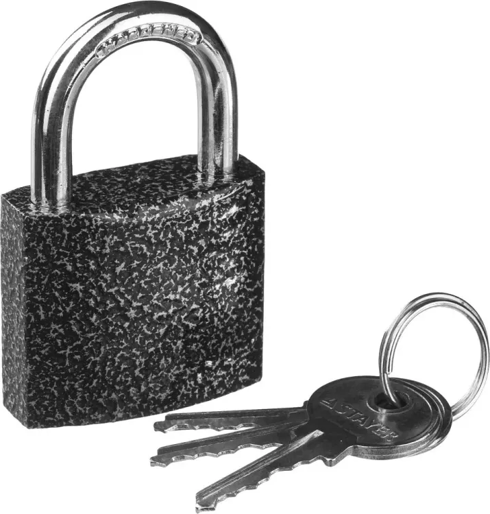 Замок STAYER "STANDARD" навесной, металлический корпус, закаленная дужка, 38мм 37160-38 купить в Нижневартовске