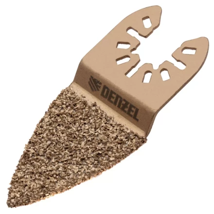 Насадка для МФИ шлифовальная двусторонняя дельта Denzel 782321, узкая, HM, по плитке и дереву, 35 мм купить в Нижневартовске