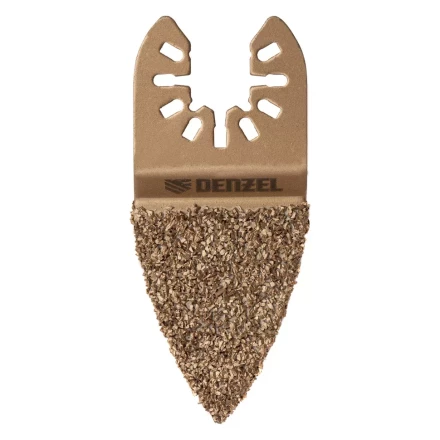 Насадка для МФИ шлифовальная двусторонняя дельта Denzel 782321, узкая, HM, по плитке и дереву, 35 мм купить в Нижневартовске