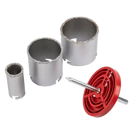 Набор коронок по керамической плитке Matrix 72841, 33-67-73 мм, шестигранный хвостовик купить в Нижневартовске