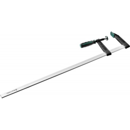 Струбцина, KRAFTOOL 32011-120-800, тип &quot;F&quot;, DIN 5117, двухкомпонентная ручка, 120х800мм 32011-120-800 купить в Нижневартовске
