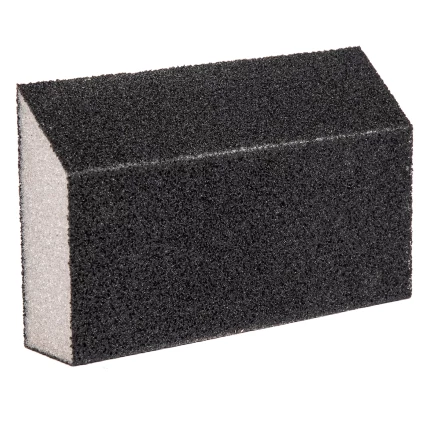 Губка для шлифования, 125 х 75 х 25 мм, трапеция, средняя жесткость, P 100 Сибртех 757307 купить в Нижневартовске