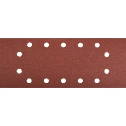 Лист шлифовальный ЗУБР &quot;МАСТЕР&quot;, 14 отверстий, для ПШМ на зажимах, Р320, 115х280мм, 5шт 35594-320